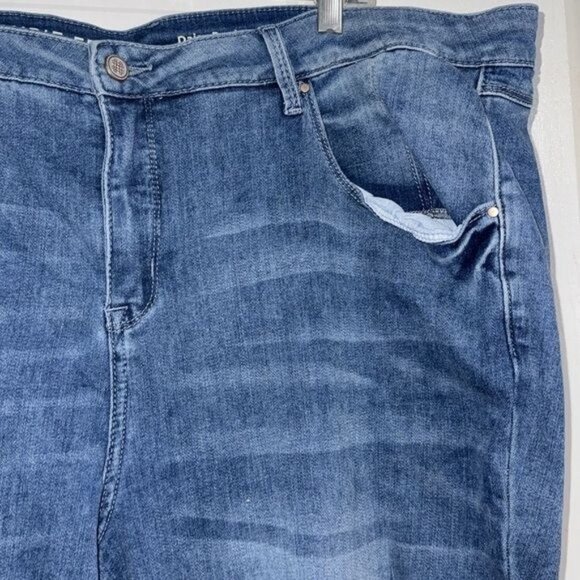 Laurie Felt Daisy Denim Boyfriend Jeans 24W Dark Wash Stretch Cotton Blend Women - Picture 6 of 13